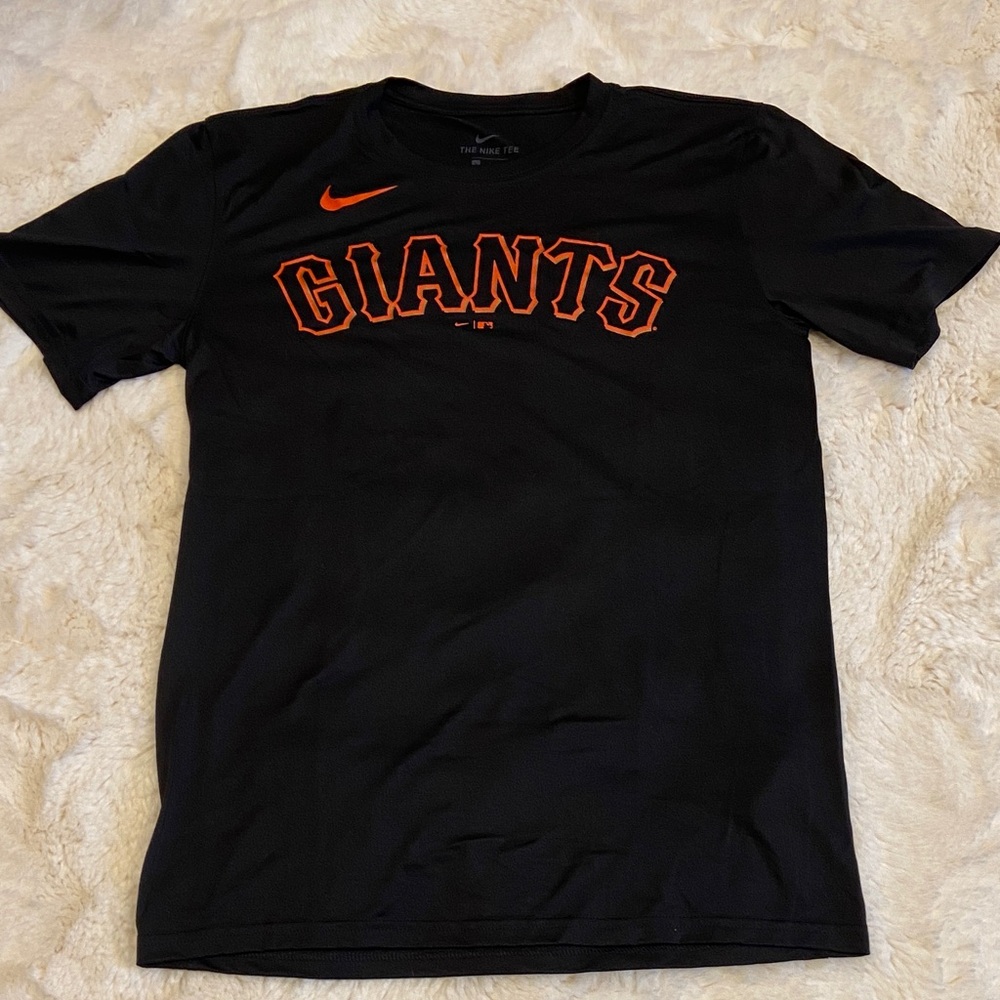 Nike Black T-Shirt with Orange Giants Logo